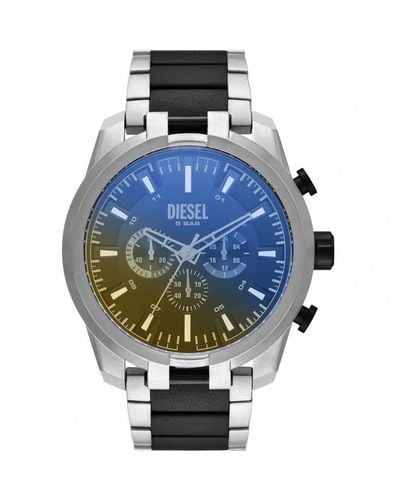 DIESEL Split Stainless Steel Fashion Analogue Quartz Watch - Dz4587 - Blue