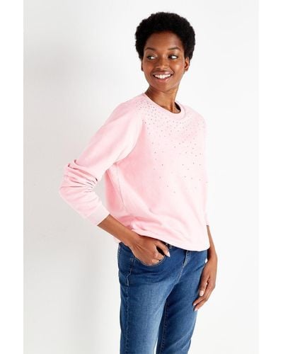 Wallis Pink Hotfix Sweatshirt