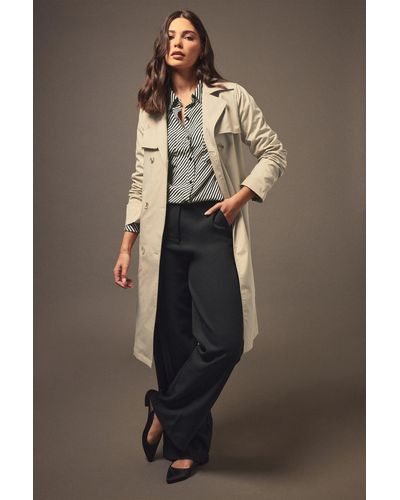 Long Tall Sally Tall Trench Coat - Brown