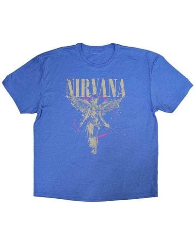 Nirvana In Utero T Shirt - Blue