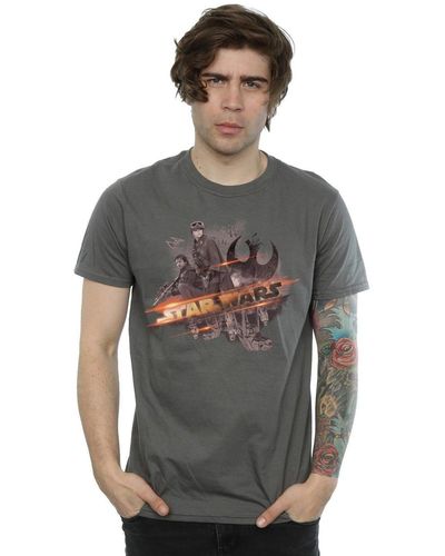 Star Wars Rogue One Rebel Team T-shirt - Grey