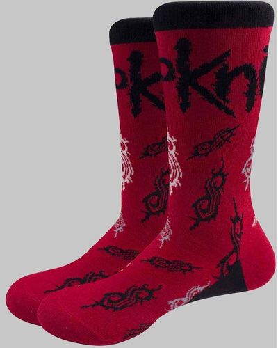 Slipknot S Ankle Socks - Red