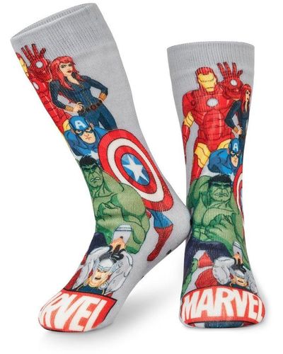 Avengers Marvel Fluffy Socks - Red