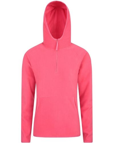 Mountain Warehouse Somerset Fleece Jacket Half Zip Jumper - Pink