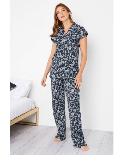 Long Tall Sally Tall Printed Pyjama Set - Blue