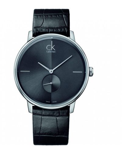 Calvin Klein Accent Stainless Steel Fashion Analogue Quartz Watch - K2y211c3 - Blue
