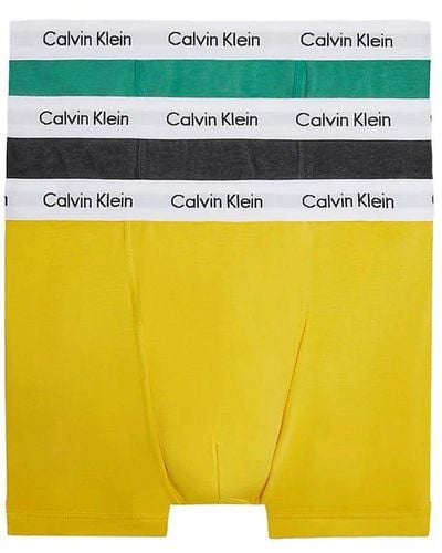 Calvin Klein 3 Pack Trunk - Yellow