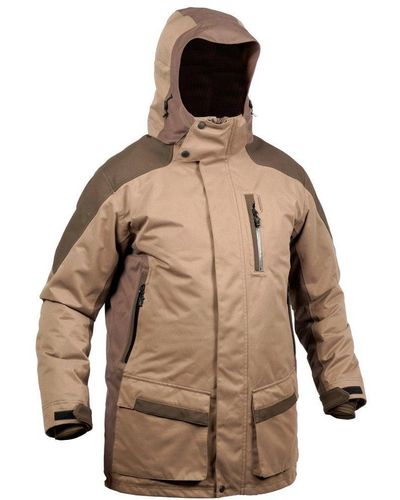 Solognac Decathlon Warm Silent Waterproof Jacket 520 - Brown