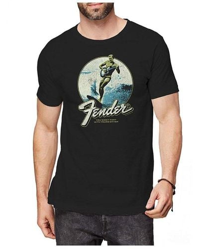 Fender Surfer Cotton T-shirt - Black