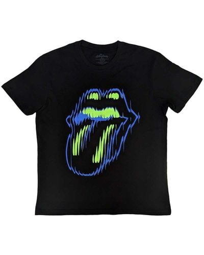 The Rolling Stones Distorted Tongue T-shirt - Black