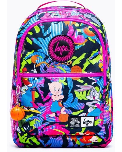 Hype Space Jam X . Fluro Toon Squad Camo Backpack - White