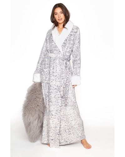 Long Tall Sally Tall Faux Fur Dressing Gown - White
