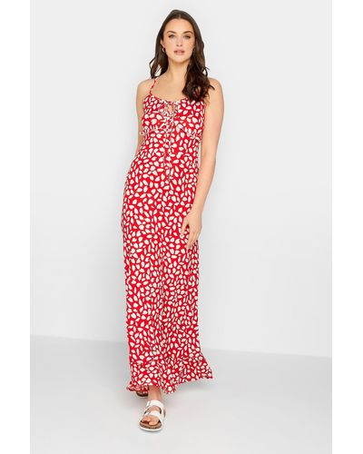 Long Tall Sally Tall Strappy Dress - Red