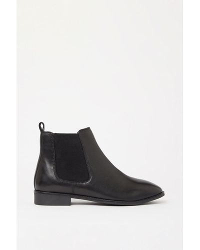 Faith Leather Binkie Chelsea Boot - Black