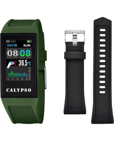 Calypso St. Barth Smartime Plastic/resin Digital Quartz Fitness Watch - K8501/3 - Green