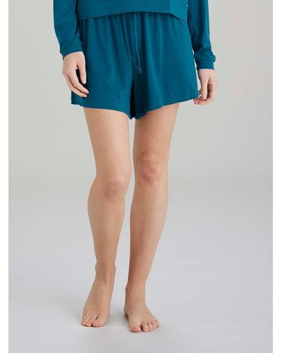 Pretty Polly Botanical Lace Lounge Shorts - Blue
