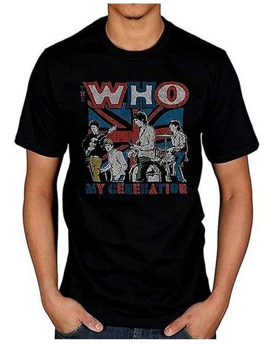 The Who My Generation Sketch Cotton T-shirt - Black