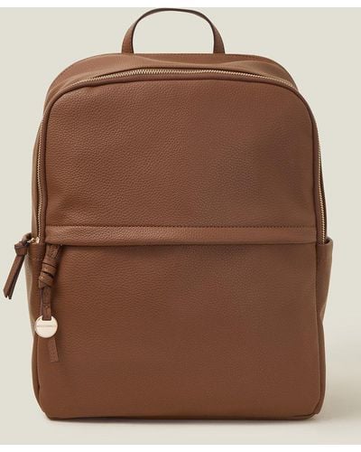 Accessorize Soft Pu Backpack - Brown