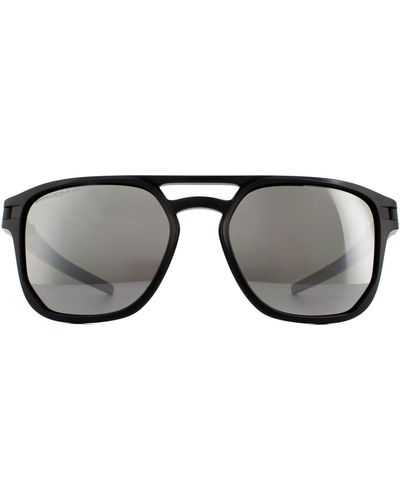Oakley Square Matte Black Prizm Black Polarized Sunglasses