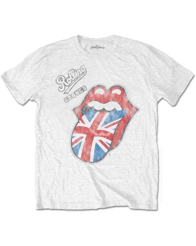 The Rolling Stones Union Jack Logo T-shirt - White