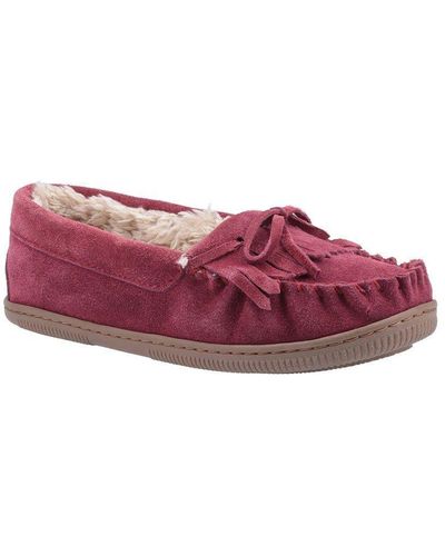 Hush Puppies 'addy' Suede Classic Slippers - Pink