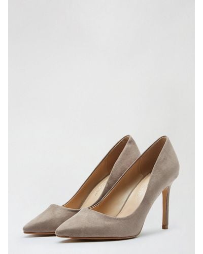 Dorothy Perkins Wide Fit Dash Pointed Court Shoe - Natural