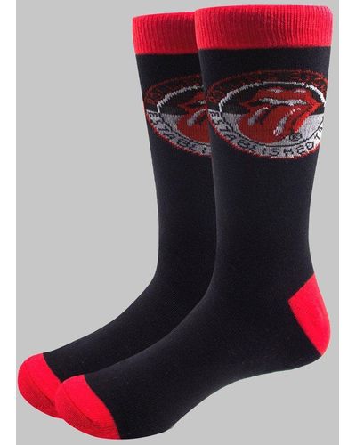 The Rolling Stones Established 1962 Ankle Socks - Red