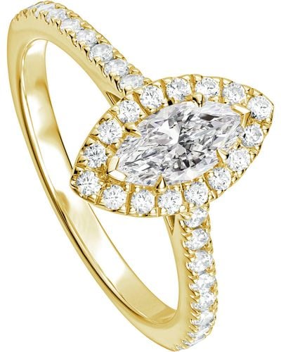 The Fine Collective Astra Yellow Gold Marquise Lab Grown Diamond Ring - Metallic