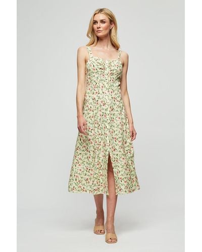 Dorothy Perkins Yellow Floral Strappy Sun Dress