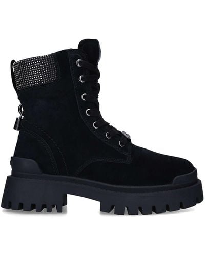 Carvela Kurt Geiger 'sentence Combat' Leather Boots - Black
