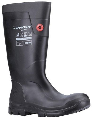Dunlop 'purofort Fieldpro' Safety Wellington Boots - Black