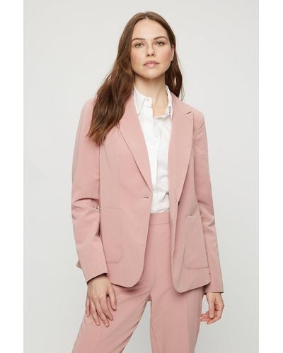 Dorothy Perkins Dusky Pink Tailored Single Breasted Jacket