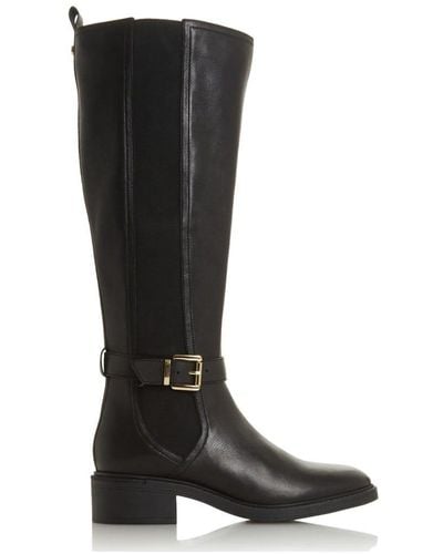 Dune 'torent' Leather Knee High Boots - Black