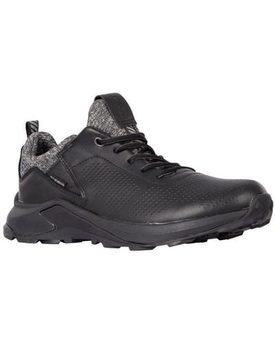 Trespass Cole Leather Trainers - Black