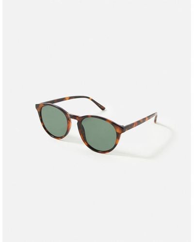 Accessorize 'paige' Classic Preppy Sunglasses - Brown