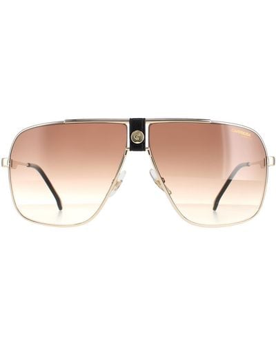 Carrera Aviator Gold Brown Gradient Sunglasses - Natural