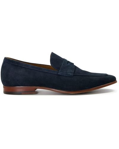 Dune 'silas' Suede Loafers - Blue