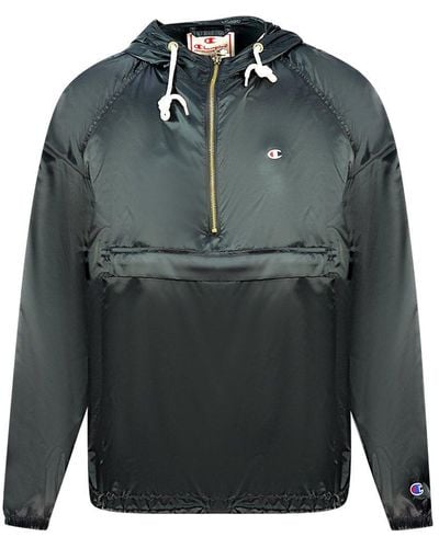Champion orange best sale logo shell jacket