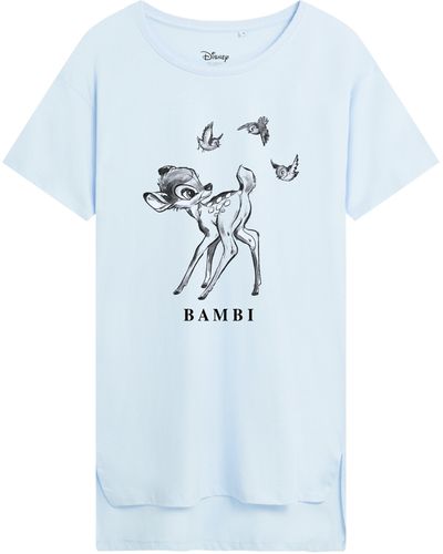 Disney Bambi Sketchy Birds Sleep Tee - Blue