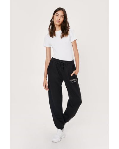 Nasty Gal Athletisme Relaxed Fit Jogger - Black