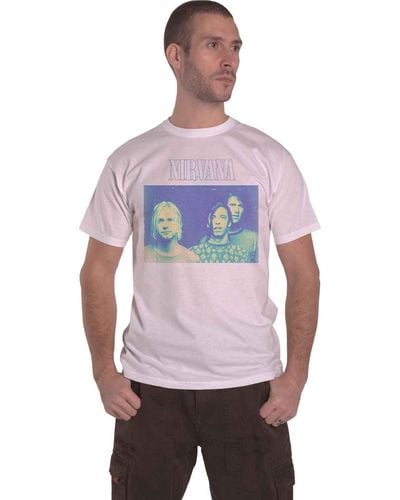 Nirvana Eroded Band Shot T Shirt - Grey