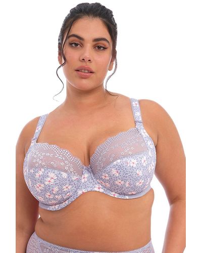 Elomi Lucie Under Wire Plunge Bra - Blue