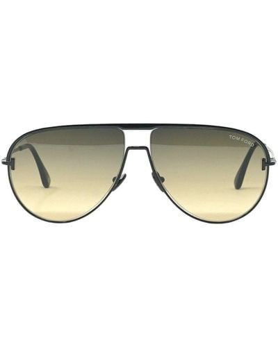 Tom Ford Theo Ft0924 01b Black Sunglasses - Brown
