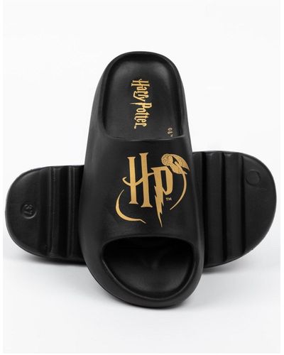 Harry Potter Moulded Footbed Sliders - Black