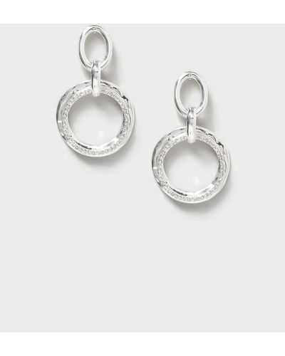Wallis Silver Diamonte Tassel Earrings - Metallic