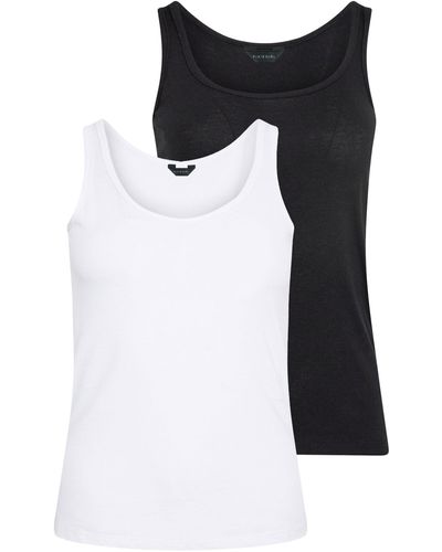 PixieGirl Petite 2 Pack Vest Tops - Black