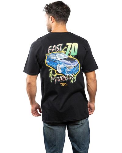 Petrol Heads Fast & Furious 70 Mens T-shirt - Blue
