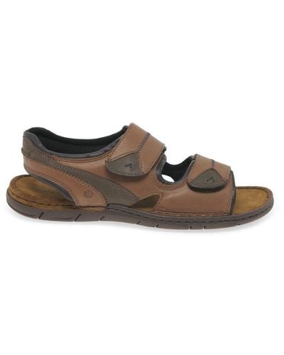 Josef Seibel 'paul' Casual Leather Sandals - Brown