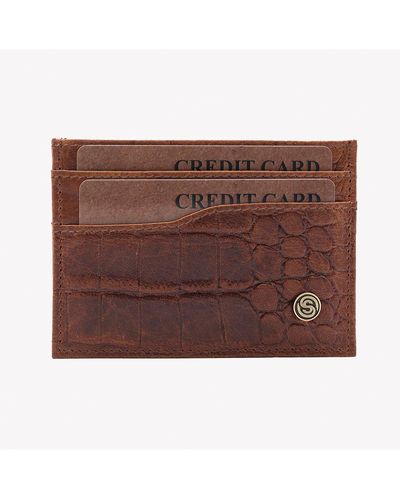 Silver Street London Mantua Leather Cardholder - Brown