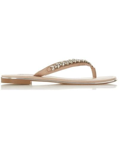 Dune 'newbey' Leather Sandals - Pink